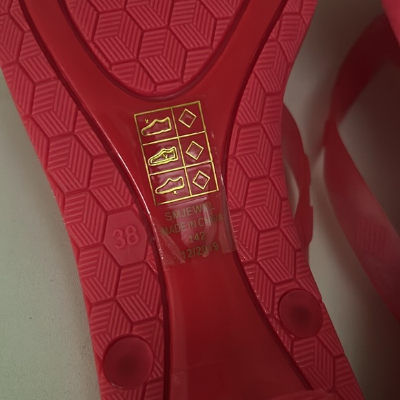 NWOT Sigerson Morrison Jewel Heel Thong Sandal - Picture 4 of 10